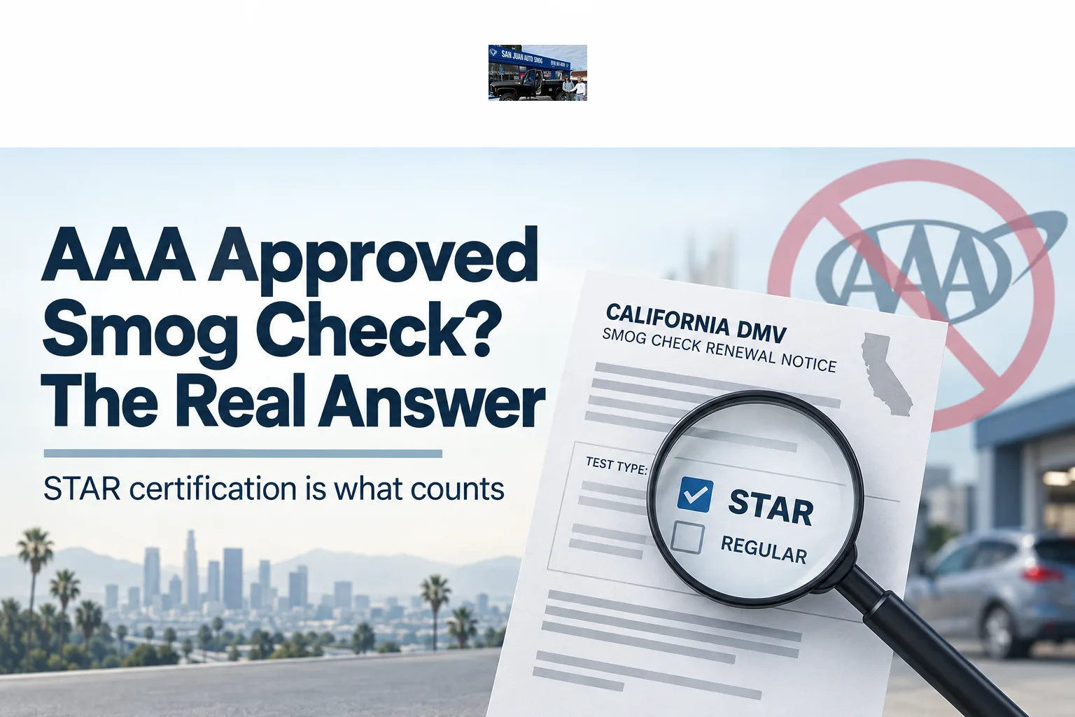 AAA Approved Smog Check in Fair Oaks, CA