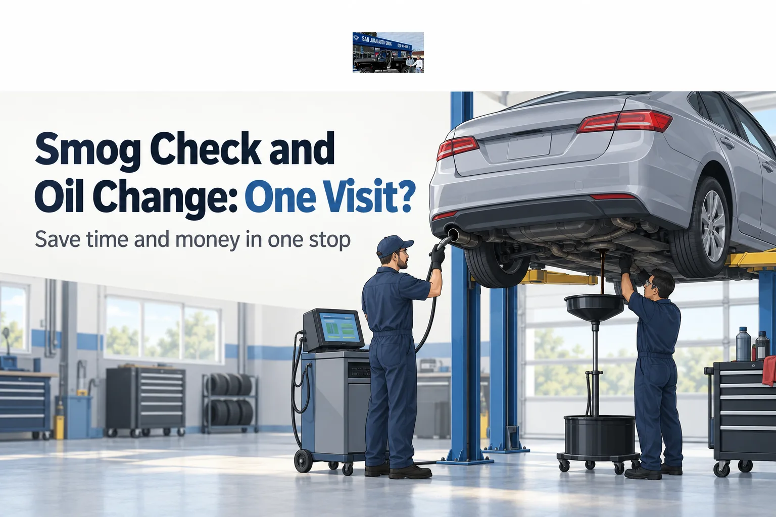 Is There a Shop That Does Smog Check and Oil Change Together?