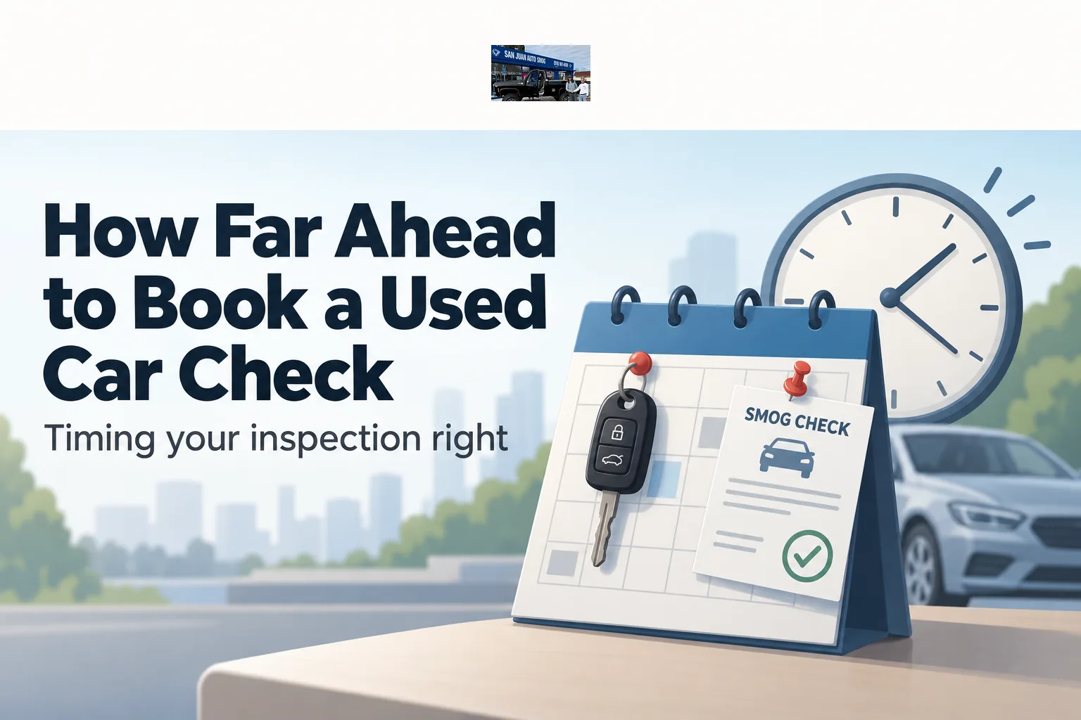 How Far Ahead to Book a Used Car Check in California