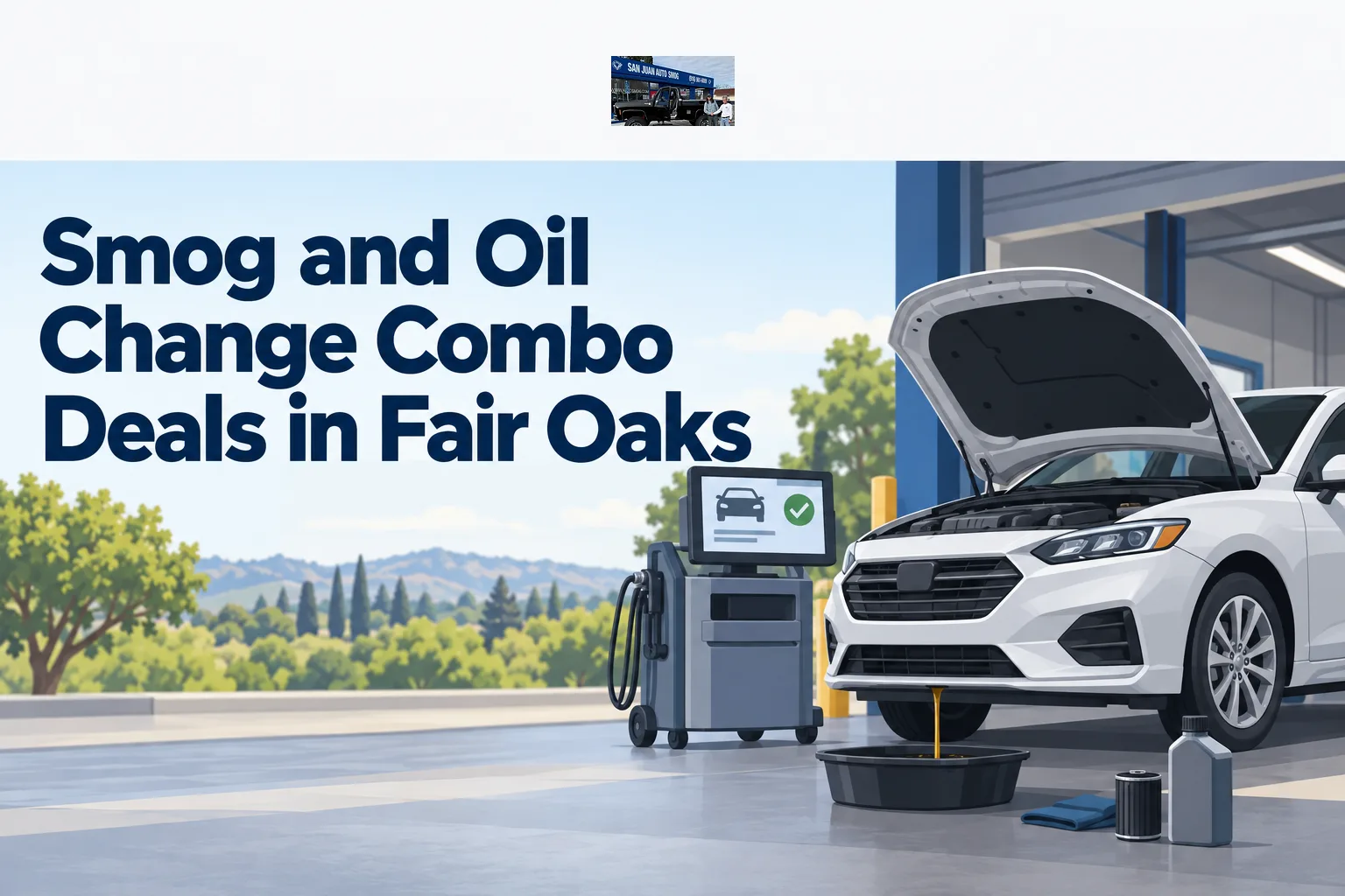 Smog and Oil Change Combo Deals in Fair Oaks