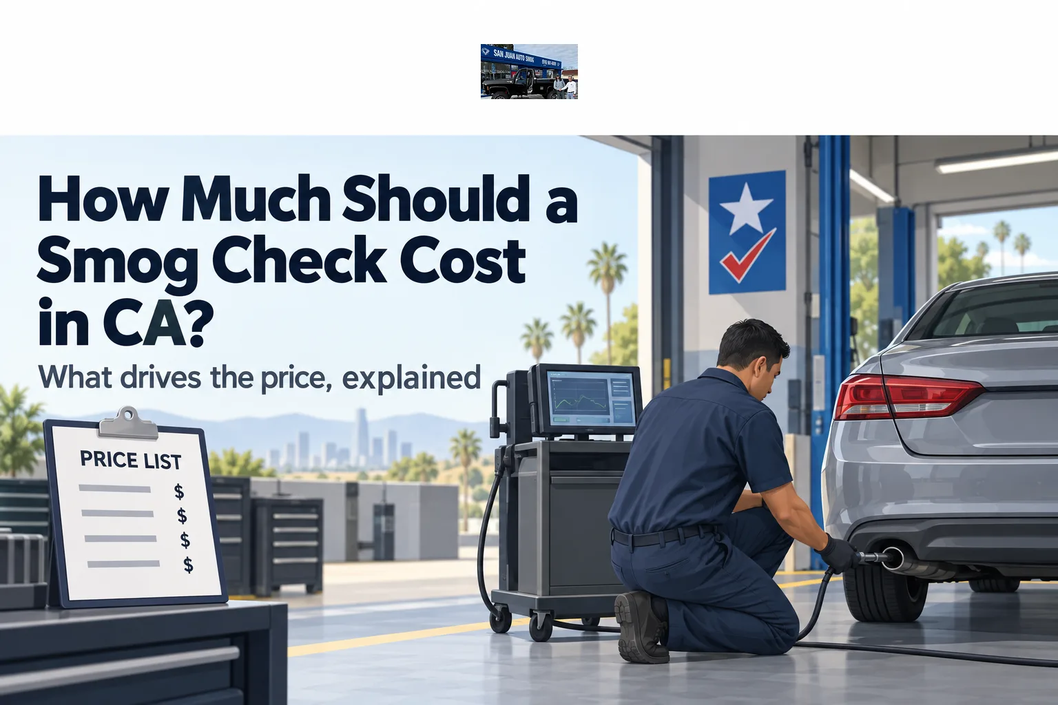 How Much Should a Smog Check Cost in California?