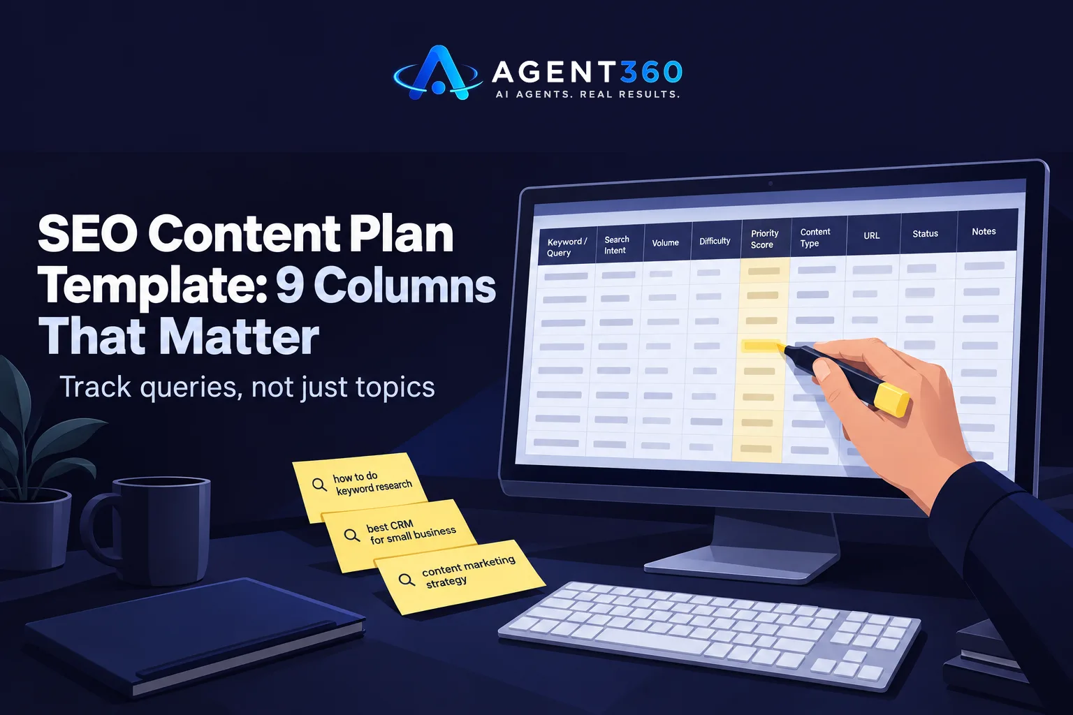 SEO Content Plan Template: The 9 Columns That Matter
