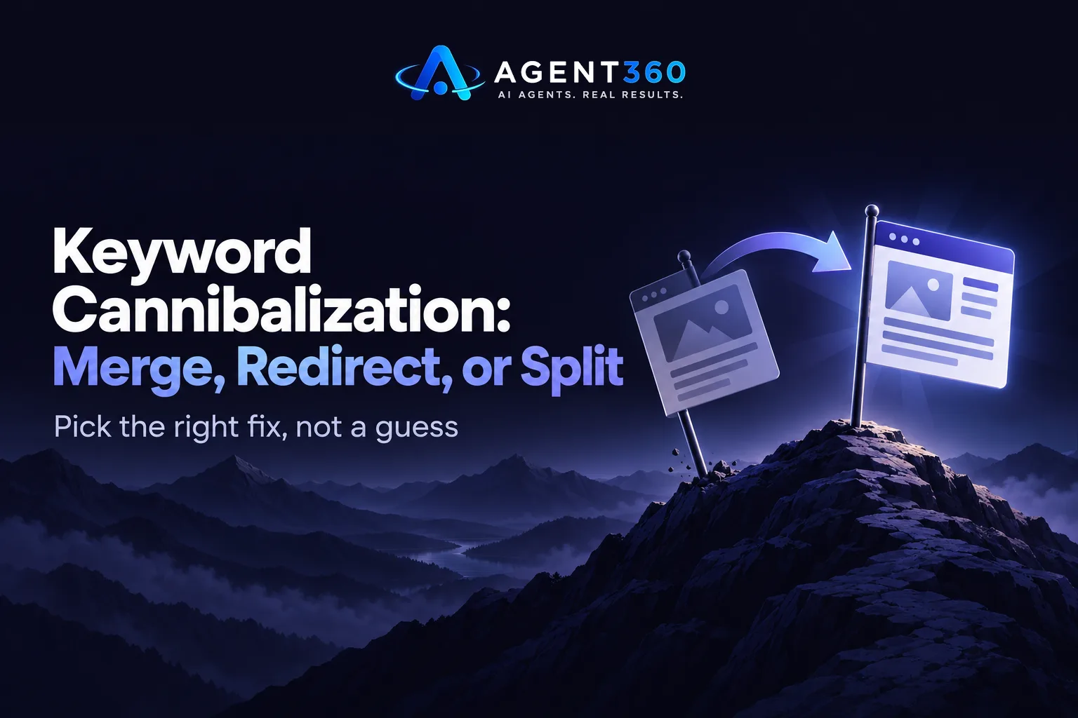 Keyword Cannibalization Fix: Merge, Redirect, or Split