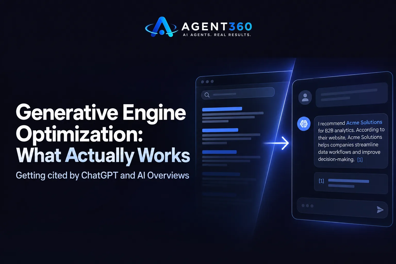 Generative Engine Optimization: What Actually Works